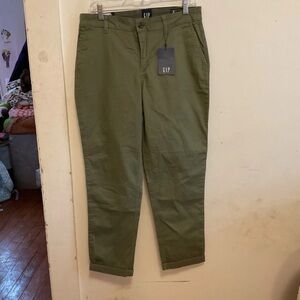GAP Olive Green Straight-Leg Chinos